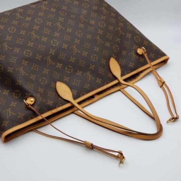 100% Authentic Louis Vuitton Neverfull GM Brown Monogram Canvas Shoulder Bag - Picture 4 of 15
